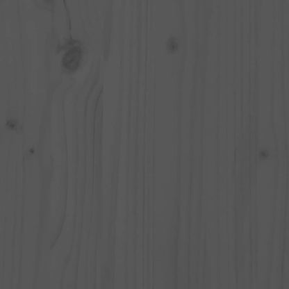 Sun Lounger Grey 199.5x60x74 cm Solid Wood Pine