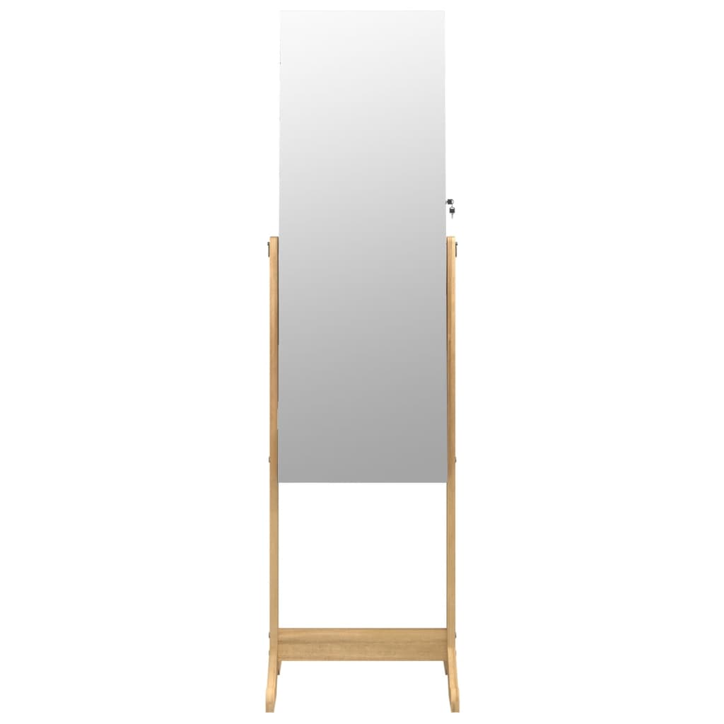 Mirror Jewellery Cabinet Free Standing 42x38x152 cm