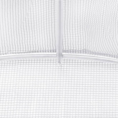Greenhouse with Steel Frame White 12 m² 6x2x2.85 m