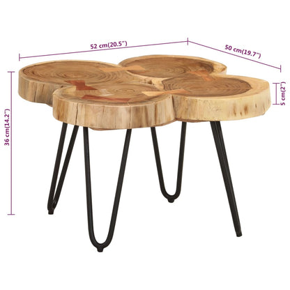 Coffee Table 36 cm 4 Trunks Solid Wood Acacia