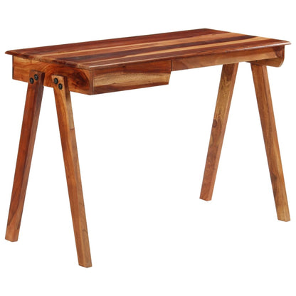 Writing Desk with Drawer 110x50x77 cm Solid Wood Acacia