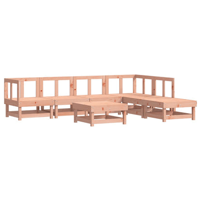 7 Piece Garden Lounge Set Solid Wood Douglas