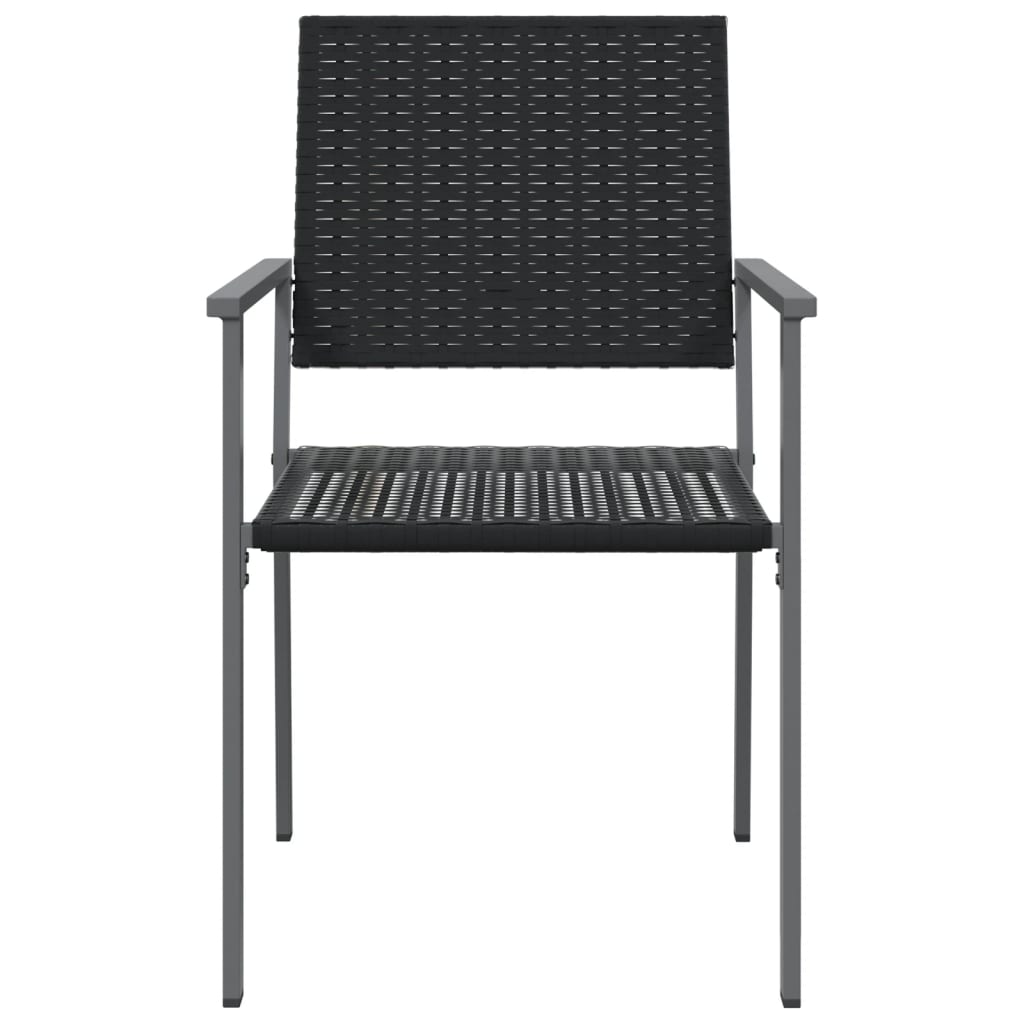 Garden Chairs 4 pcs Black 54x62.5x89 cm Poly Rattan