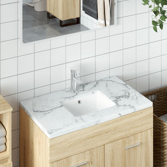 Bathroom Sink White 36x31.5x16.5 cm Rectangular Ceramic