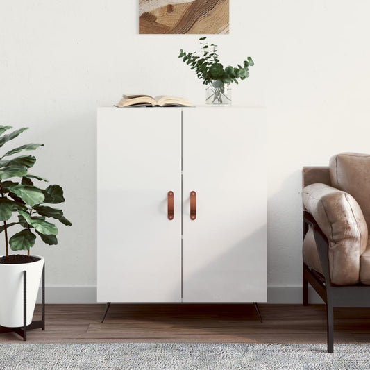 Sideboard High Gloss White 69.5x34x90 cm Engineered Wood