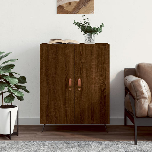 Sideboard Brown Oak 69.5x34x90 cm Engineered Wood
