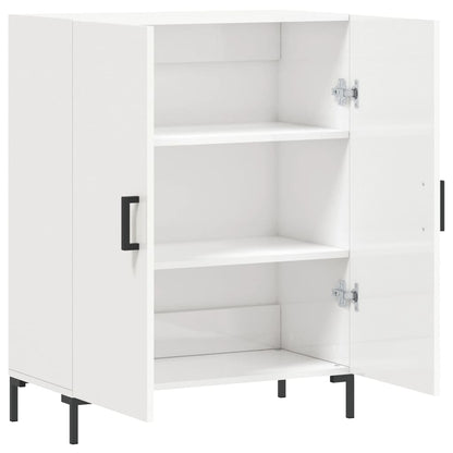 Sideboard High Gloss White 69.5x34x90 cm Engineered Wood