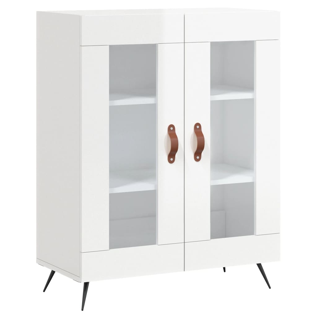 Sideboard High Gloss White 69.5x34x90 cm Engineered Wood