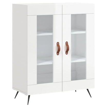Sideboard High Gloss White 69.5x34x90 cm Engineered Wood