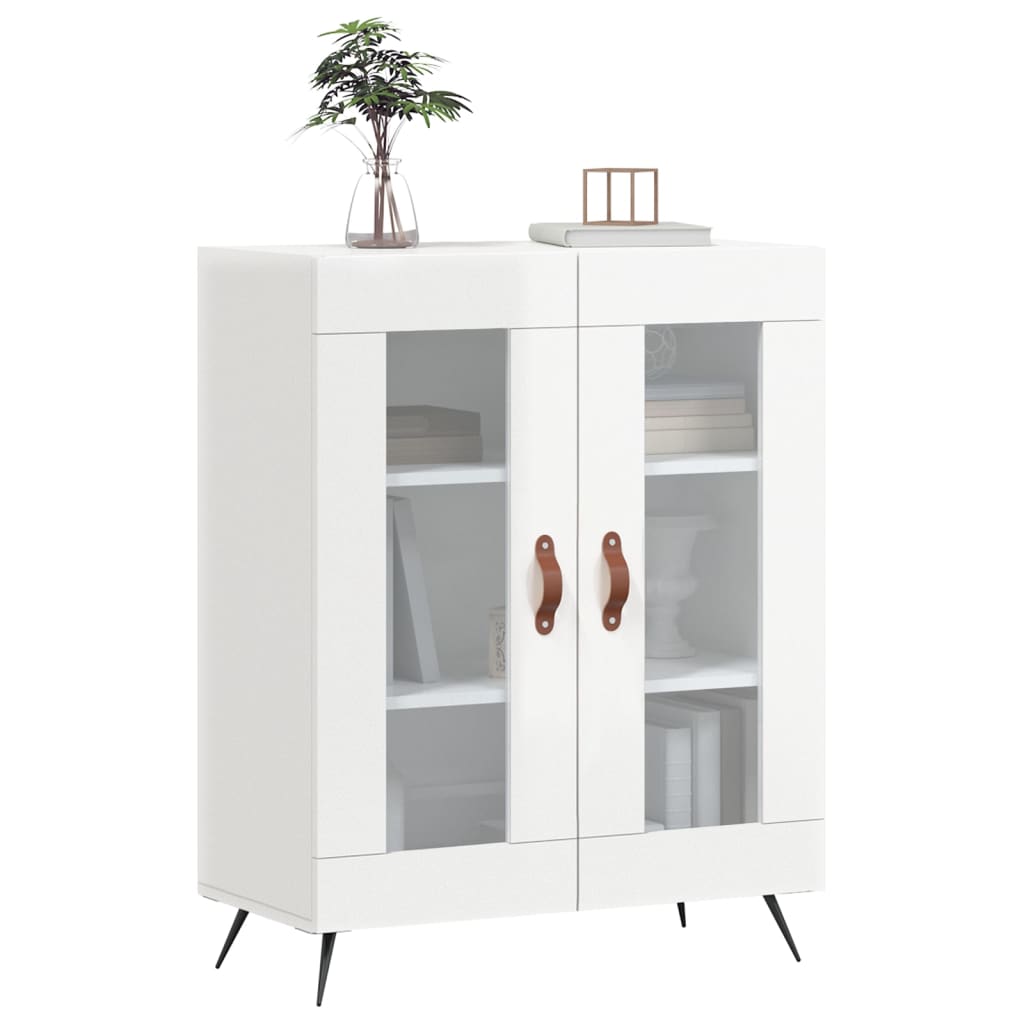 Sideboard High Gloss White 69.5x34x90 cm Engineered Wood