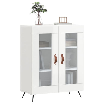 Sideboard High Gloss White 69.5x34x90 cm Engineered Wood