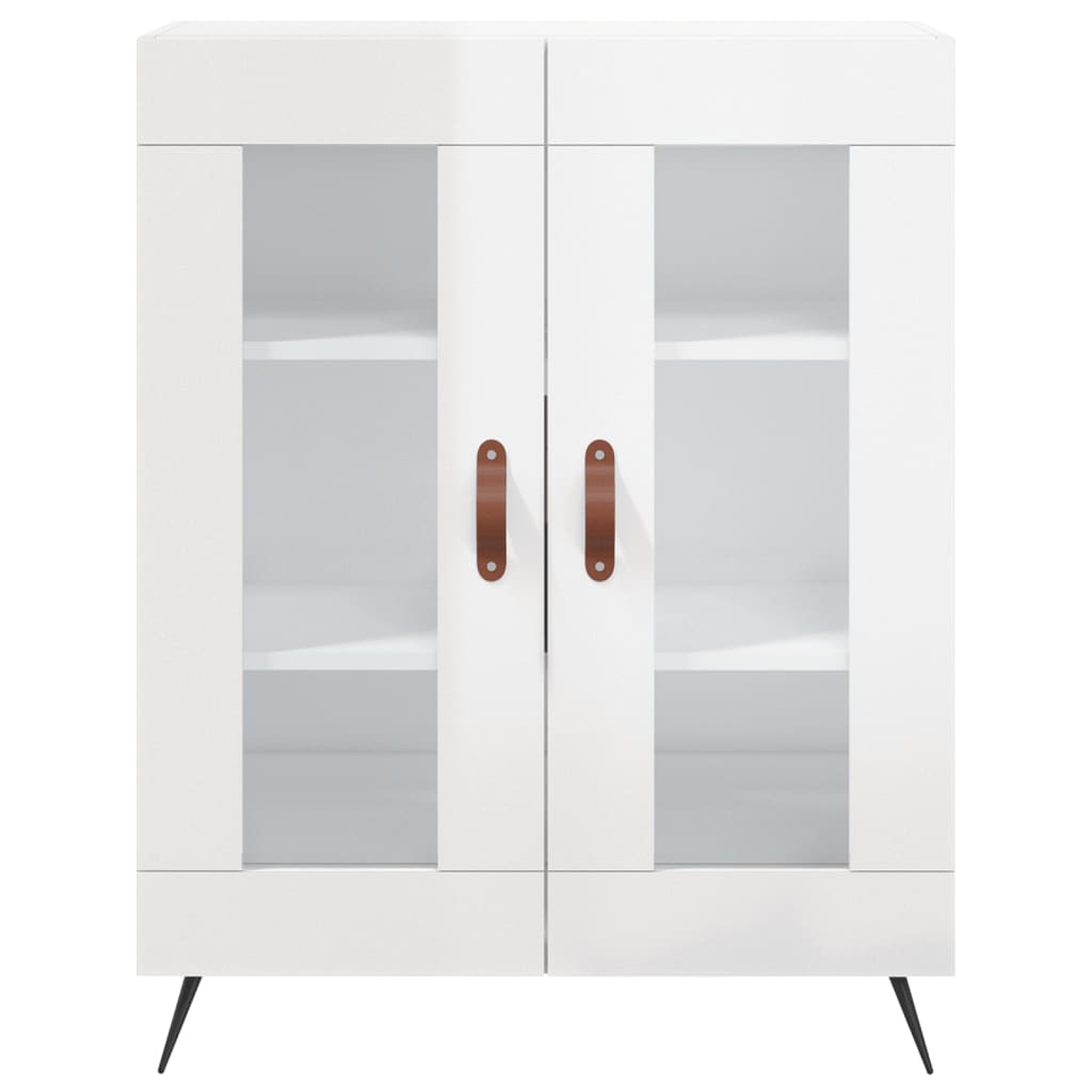 Sideboard High Gloss White 69.5x34x90 cm Engineered Wood