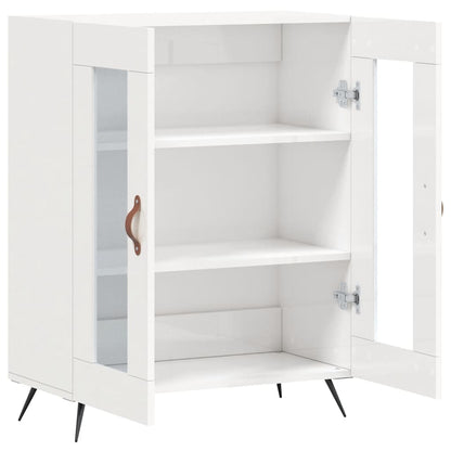 Sideboard High Gloss White 69.5x34x90 cm Engineered Wood