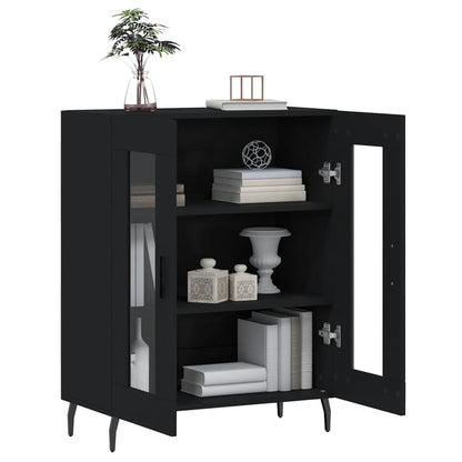 Sideboard Black 69.5x34x90 cm Engineered Wood