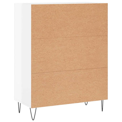 Sideboard High Gloss White 69.5x34x90 cm Engineered Wood