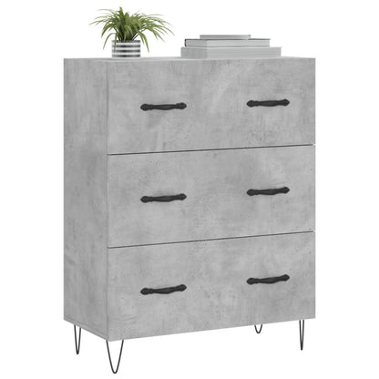 Sideboard Concrete Grey 69.5x34x90 cm Engineered Wood