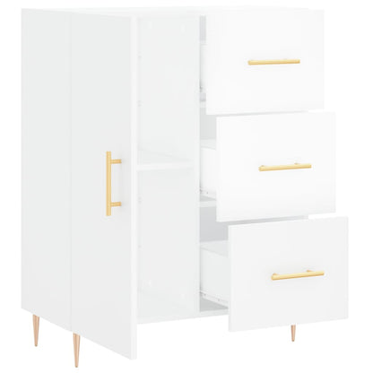 Sideboard High Gloss White 69.5x34x90 cm Engineered Wood