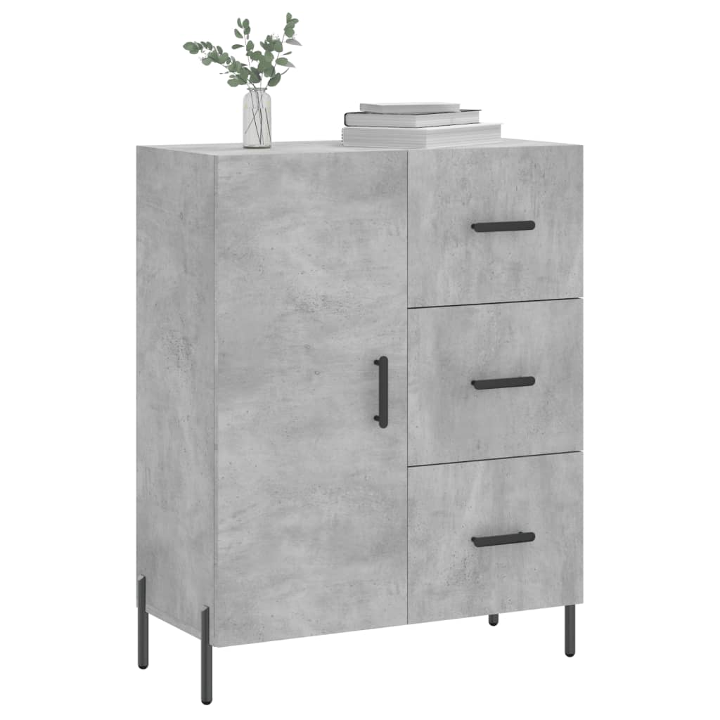 Sideboard Concrete Grey 69.5x34x90 cm Engineered Wood
