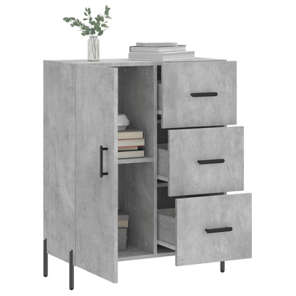 Sideboard Concrete Grey 69.5x34x90 cm Engineered Wood