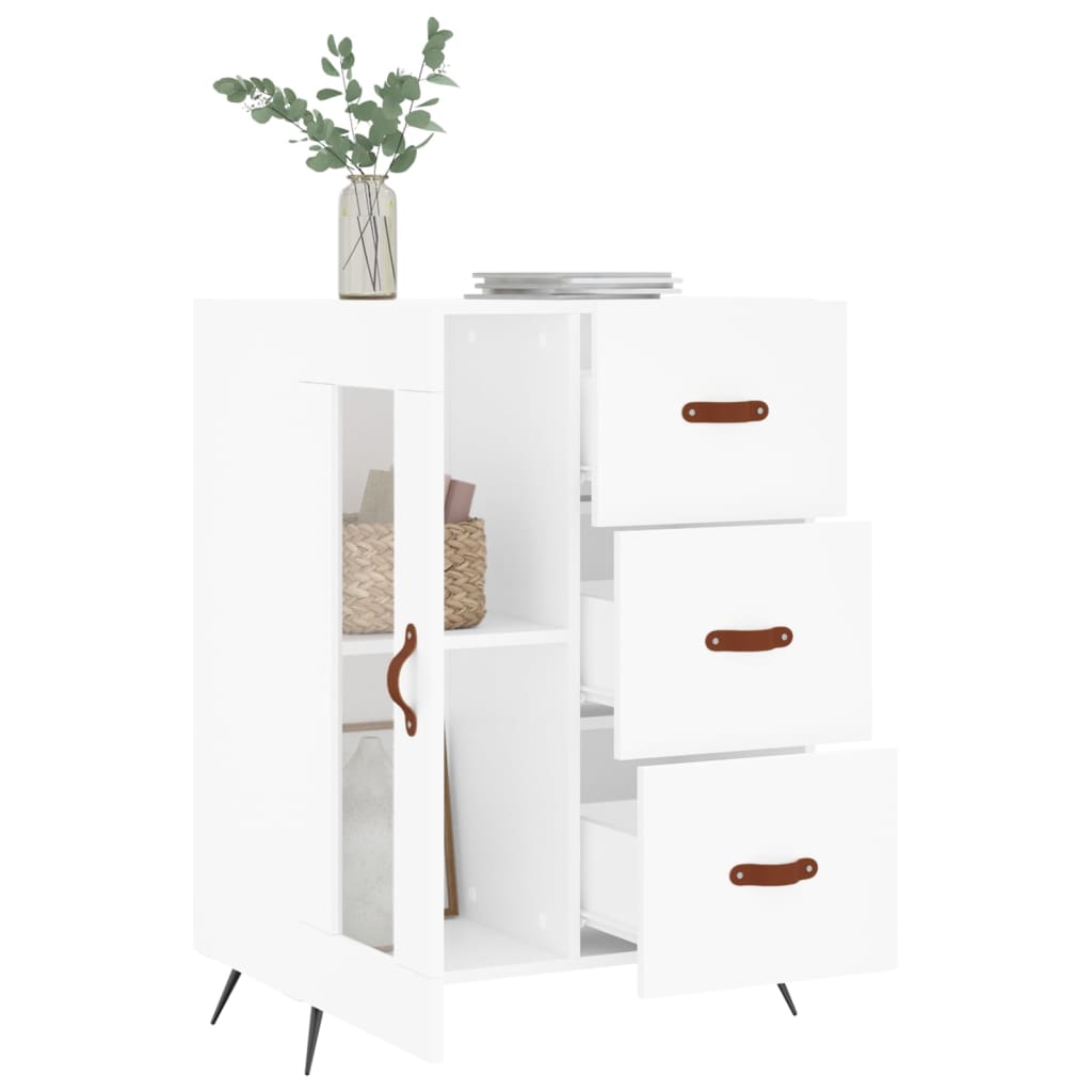 Sideboard White 69.5x34x90 cm Engineered Wood