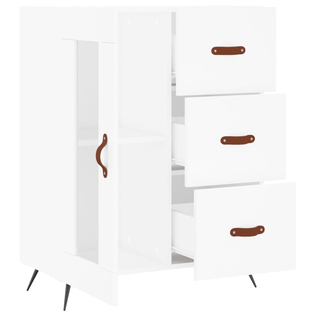 Sideboard White 69.5x34x90 cm Engineered Wood