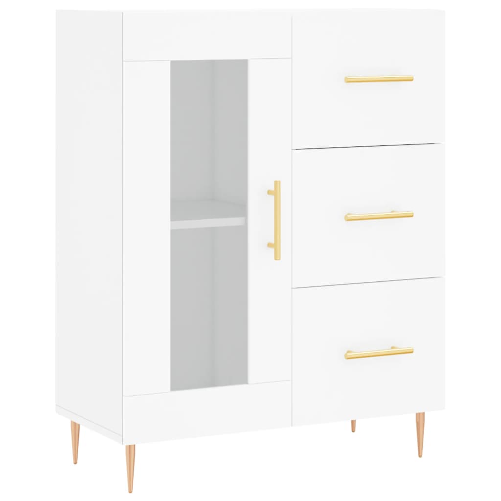 Sideboard White 69.5x34x90 cm Engineered Wood