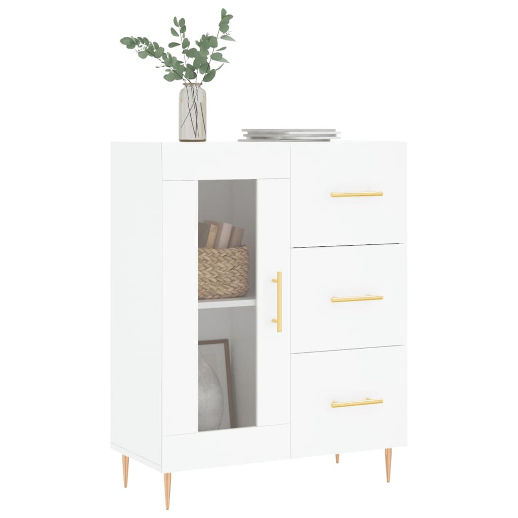 Sideboard White 69.5x34x90 cm Engineered Wood