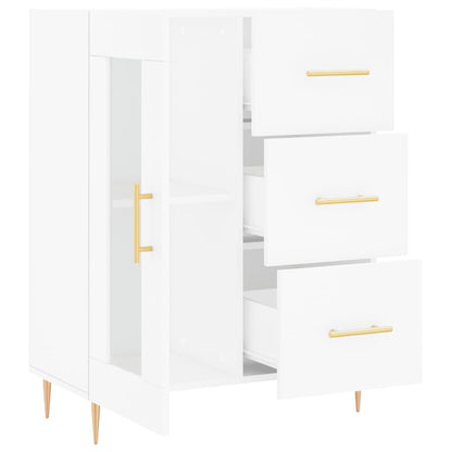 Sideboard White 69.5x34x90 cm Engineered Wood