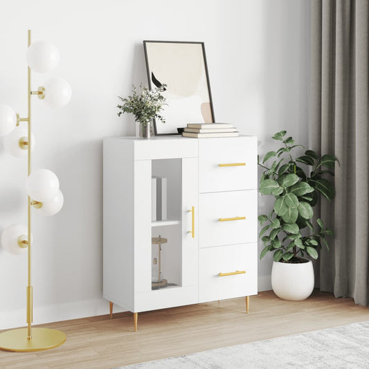 Sideboard White 69.5x34x90 cm Engineered Wood