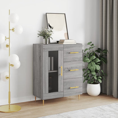 Sideboard Grey Sonoma 69.5x34x90 cm Engineered Wood