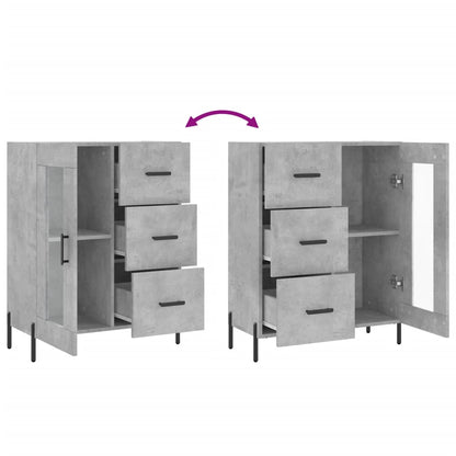 Sideboard Concrete Grey 69.5x34x90 cm Engineered Wood