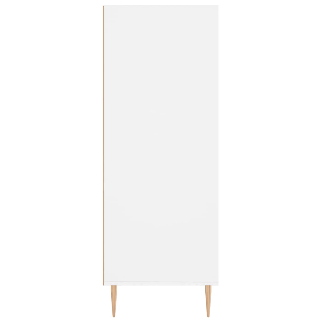Bookcase White 69.5x32.5x90 cm Engineered Wood