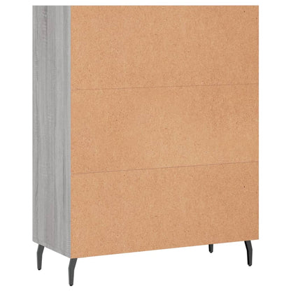 Shelf Cabinet Grey Sonoma 69.5x32.5x90 cm Engineered Wood