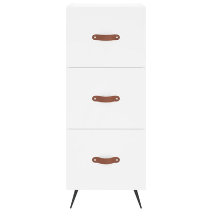 Sideboard White 34.5x34x90 cm Engineered Wood