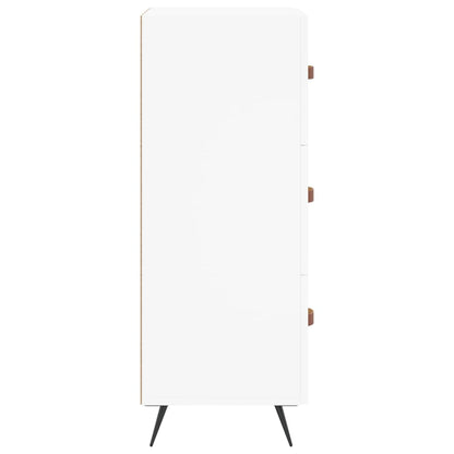 Sideboard White 34.5x34x90 cm Engineered Wood