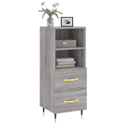 Sideboard Grey Sonoma 34.5x34x90 cm Engineered Wood