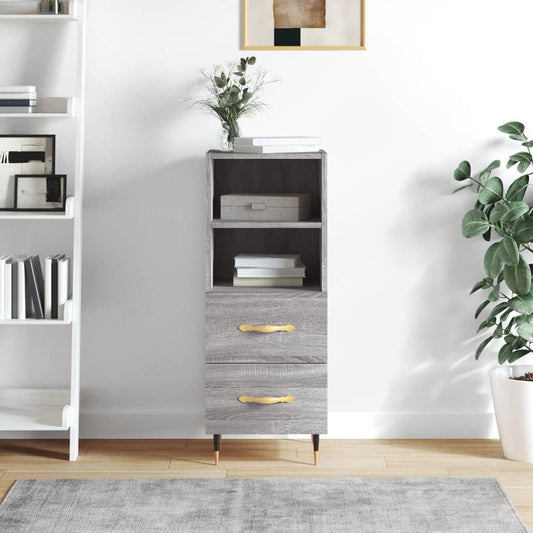 Sideboard Grey Sonoma 34.5x34x90 cm Engineered Wood