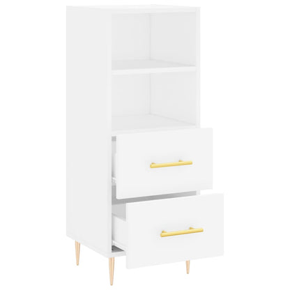 Sideboard White 34.5x34x90 cm Engineered Wood