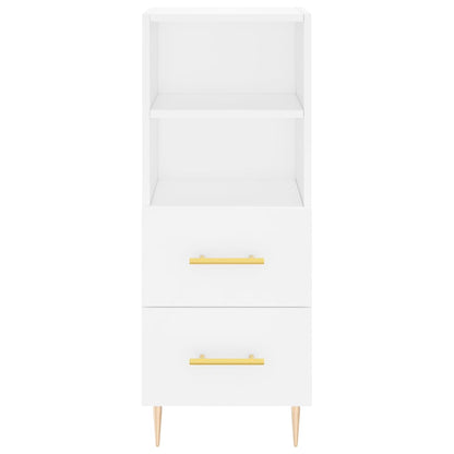 Sideboard White 34.5x34x90 cm Engineered Wood