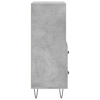 Sideboard Concrete Grey 34.5x34x90 cm Engineered Wood