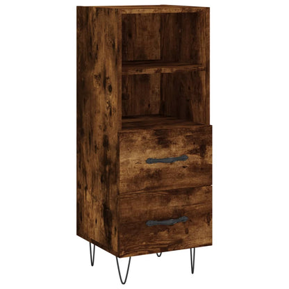 Sideboard Smoked Oak 34.5x34x90 cm Engineered Wood