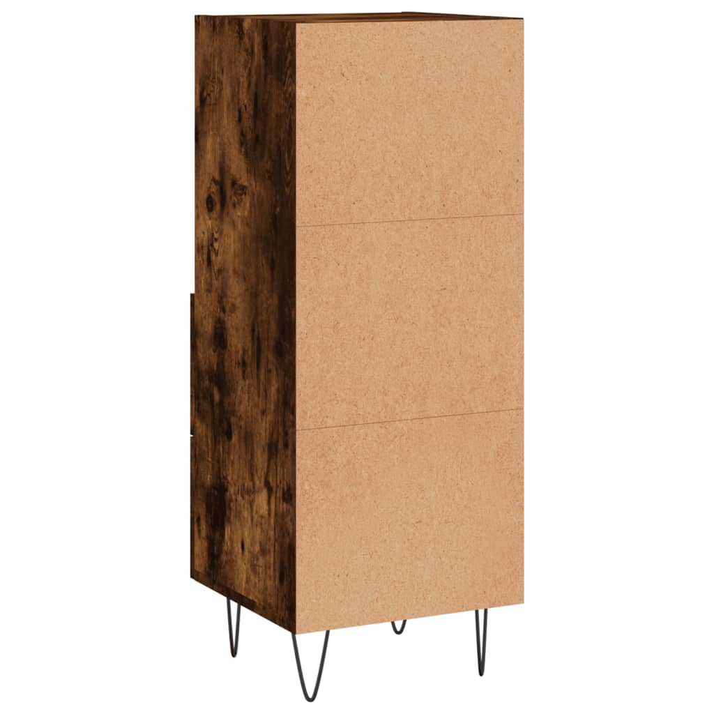 Sideboard Smoked Oak 34.5x34x90 cm Engineered Wood