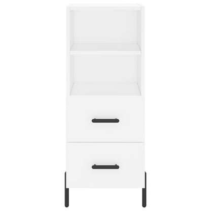 Sideboard White 34.5x34x90 cm Engineered Wood