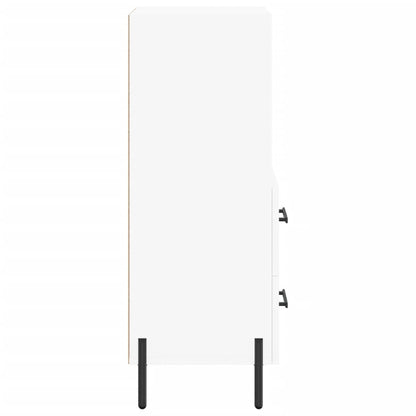 Sideboard White 34.5x34x90 cm Engineered Wood