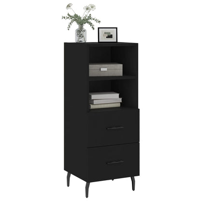 Sideboard Black 34.5x34x90 cm Engineered Wood