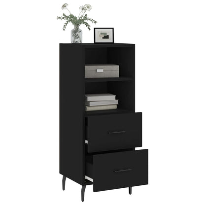 Sideboard Black 34.5x34x90 cm Engineered Wood