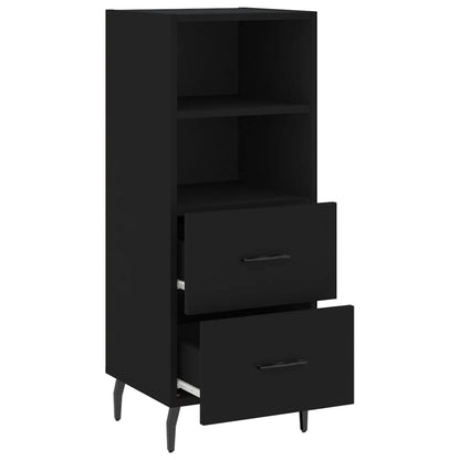 Sideboard Black 34.5x34x90 cm Engineered Wood
