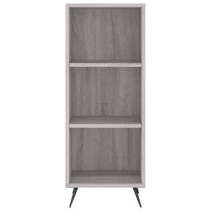 Shelf Cabinet Grey Sonoma 34.5x32.5x90 cm Engineered Wood