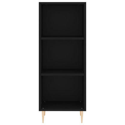 Sideboard Black 34.5x32.5x90 cm Engineered Wood