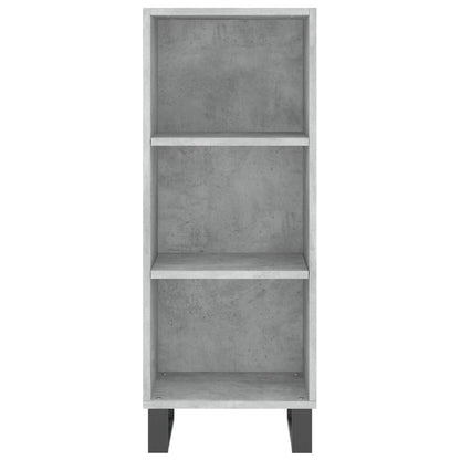 Sideboard Concrete Grey 34.5x32.5x90 cm Engineered Wood